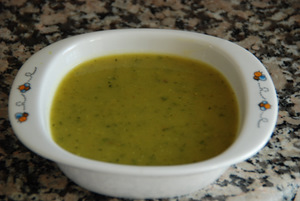 Curried zucchini soup